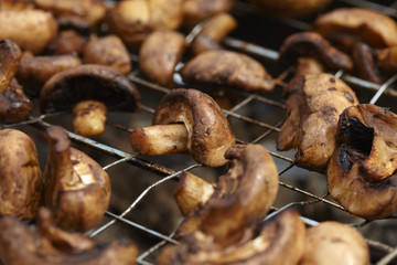  Grilled mushrooms prepared