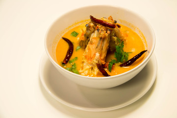 Tom Yum Goong - Thai hot and spicy soup with shrimp