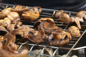  Grilled mushrooms prepared