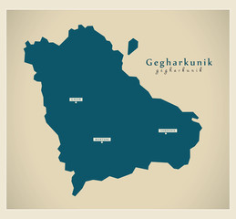 Modern Map - Gegharkunik AM