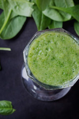 Green Smoothie preparation