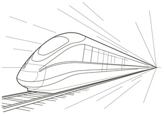 Linear sketch high speed train