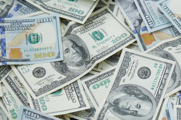 background from banknotes of dollars