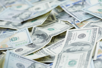 background from banknotes of dollars