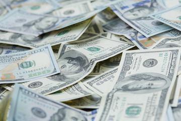 background from banknotes of dollars