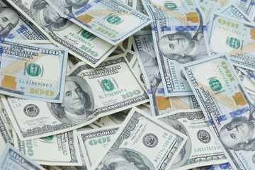 background from banknotes of dollars