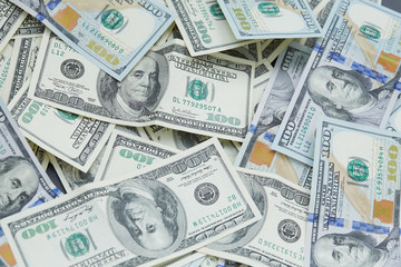 background from banknotes of dollars