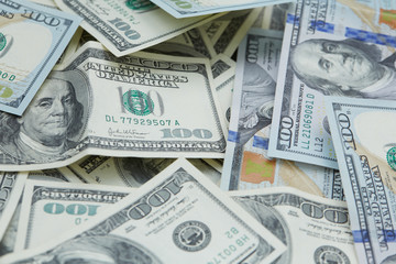 background from banknotes of dollars