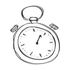 Simple doodle of a stopwatch