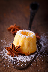 Sweet mini cake at christmas time