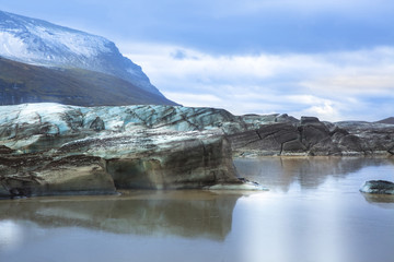 Fototapeta na wymiar Svinafellsjokull, Svinafell Glacier, Iceland