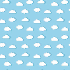White clouds pattern