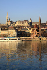 Fototapeta premium View on Buda bank of Budapest, Hungary