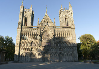 Fototapeta na wymiar Nidaros Cathedral, Trondheim, Norway