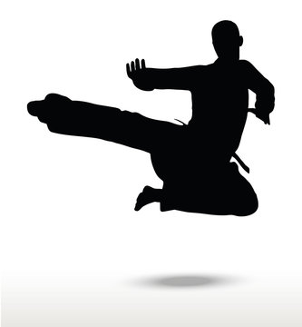 karate silhouette
