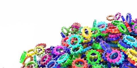 Gears background: technology and industry concepts.