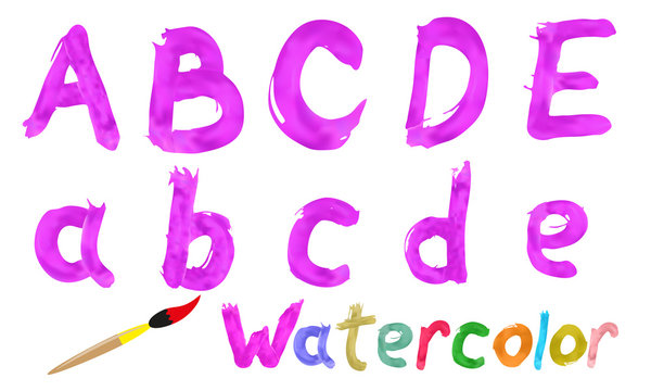 Watercolor font