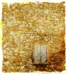Grunge ancient stone wall background
