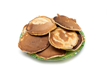 Pancakes on a plate. Photo.