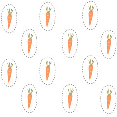 Carrot seamless background.