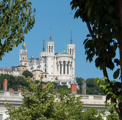Fototapeta na wymiar Basilique Notre-Dame à Fourvière, Lyon