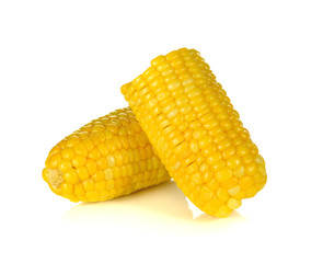 Sweet corn isolated on white background