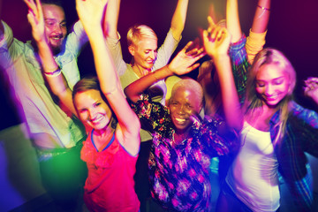 Obraz premium Diverse Ethnic Friendship Party Leisure Happiness Concept