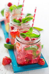 Glasses of fresh,home-made  fresh juice