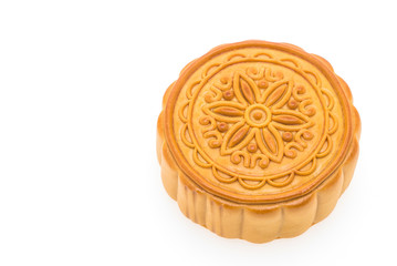 Moon cakes isolated on white background