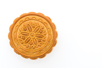 Moon cakes isolated on white background
