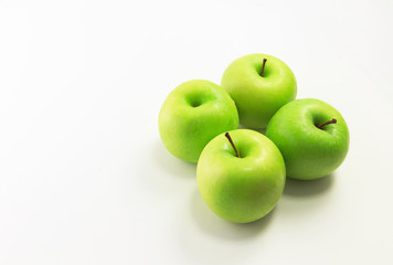 Apple on white background