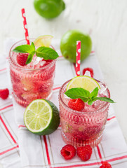 Glasses of fresh,home-made  fresh juice