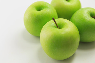 Apple on white background