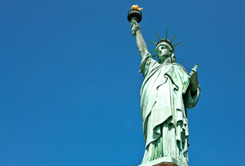 Fototapeta na wymiar U.S.A., New York, Liberty Island, the Liberty Statue