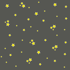 Yellow little star seamless background.