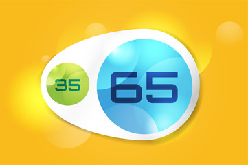 Information infographics design statistic vector