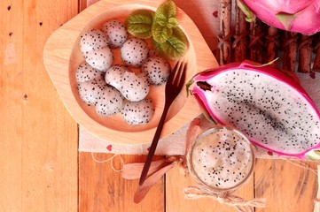 Dragron fruit, fresh, juicy and smoothie delicious.