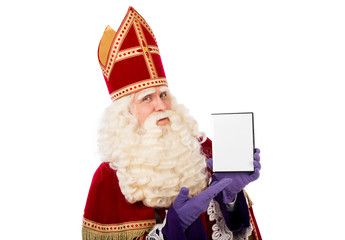 sinterklaas showing  blank DVD box