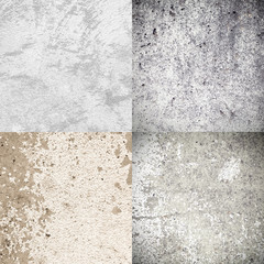 Collage of Concrete wall texture and background