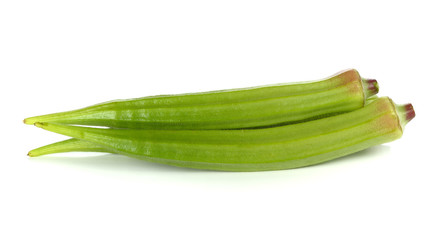 green roselle on white background