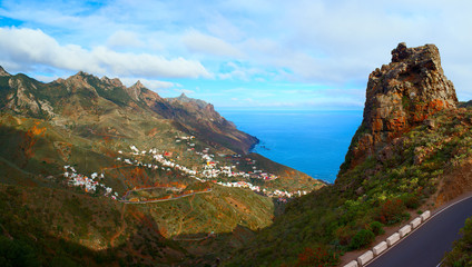 Fototapeta na wymiar Panoramic view from El Bailadero Mountain. Tenerife