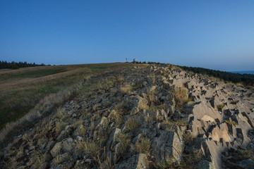 Abendliche Lichtstimmung in der Rhön, Wasserkuppe