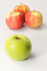 Green and Red Apples