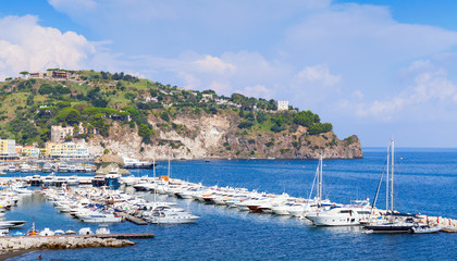 Fototapeta na wymiar Marina of Lacco Ameno, Ischia island, Italy