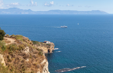 Gulf of Naples panoramic coastal landscape
