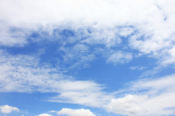 Clouds in the blue sky