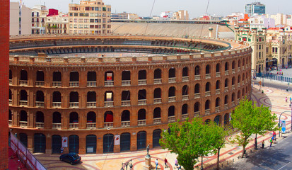 "Plaza de Toros de Valencia" - bullring in Valencia. It is currently used for bull fighting. The stadium holds 10,500 people. Was built in 1841 (arch. Sebastian Monleon)