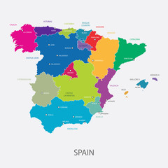 Spain Map Regions