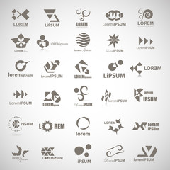 Unusual Icons Set - Isolated On Gray Background - Vector Illustration, Graphic Design Editable For Your Design
