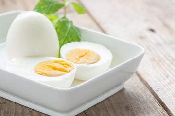 Boiled eggs.